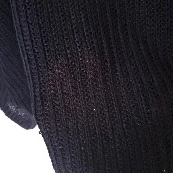 Vintage Eskandar Knit 100% Linen Sweater Womens Large Blue see through Lagenlook - Picture 15 of 16